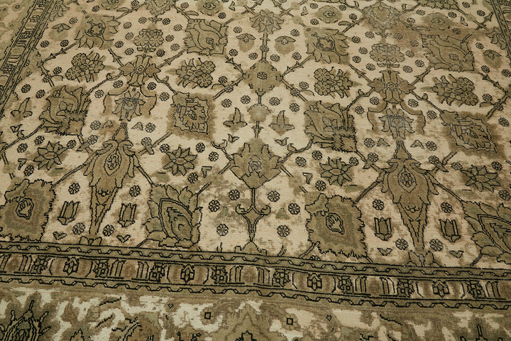 9x10 Beige Vintage Large Area Rug - 44158