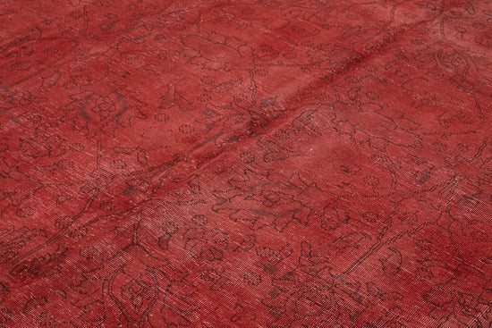 10x12 Red Overdyed Large Area Rug - 44169