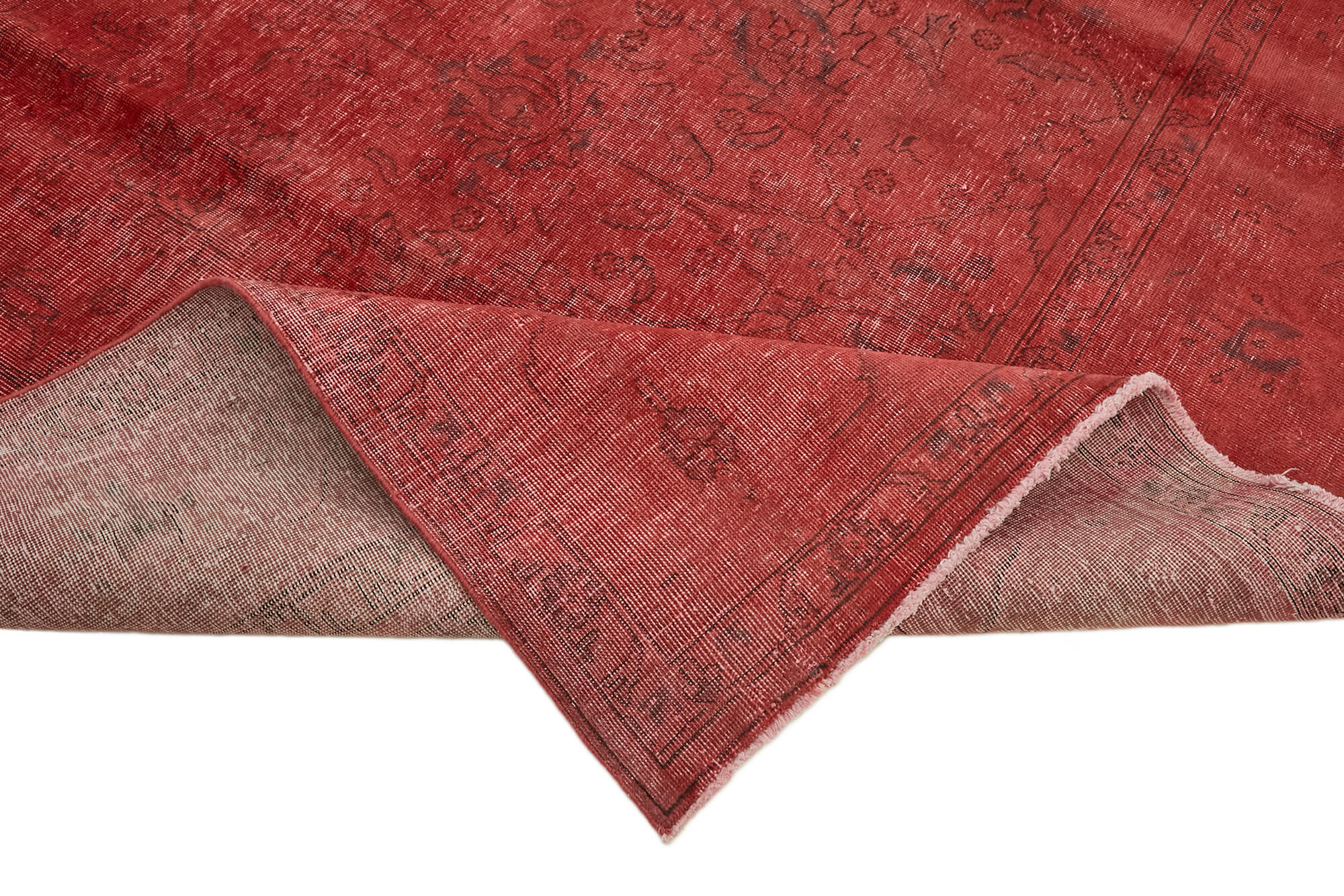 10x12 Red Overdyed Large Area Rug - 44169