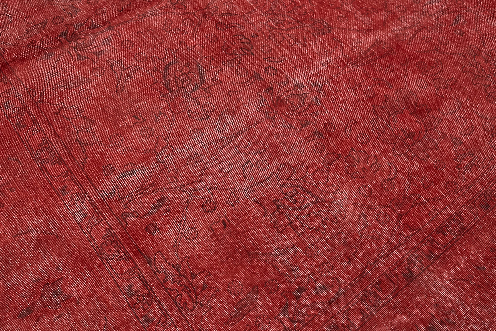 10x12 Red Overdyed Large Area Rug - 44169