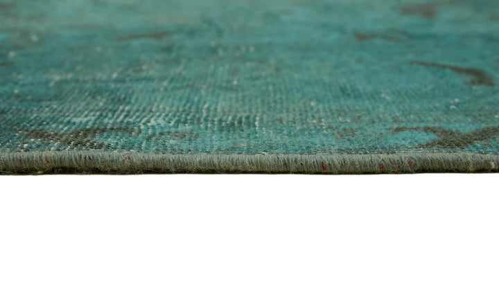 7x11 Turquoise Overdyed Large Area Rug - 44175