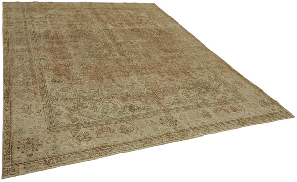 8x10 Beige Vintage Large Area Rug - 44195