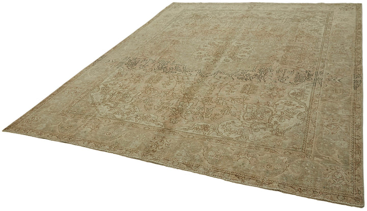 8x10 Beige Vintage Large Area Rug - 44195