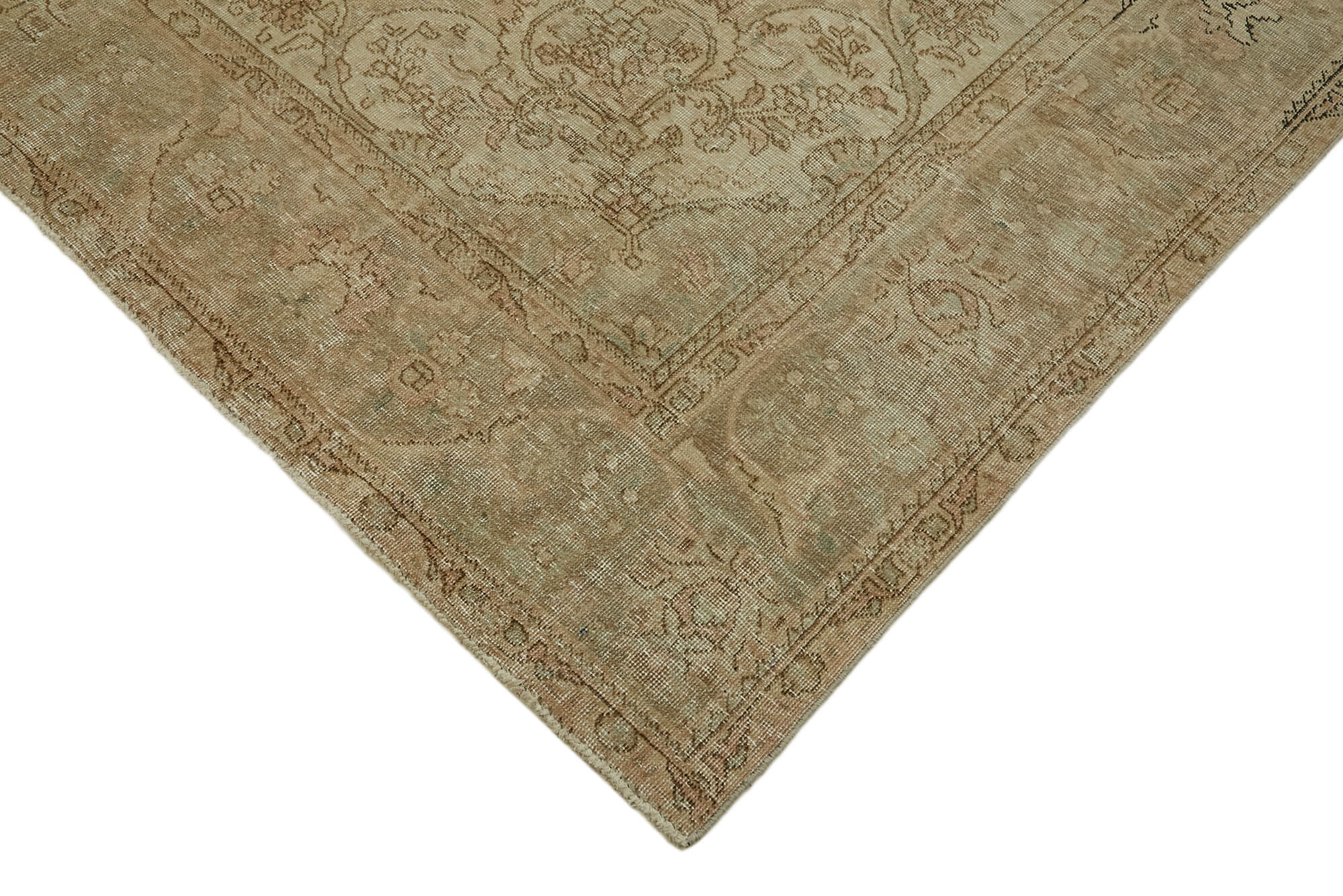 8x10 Beige Vintage Large Area Rug - 44195