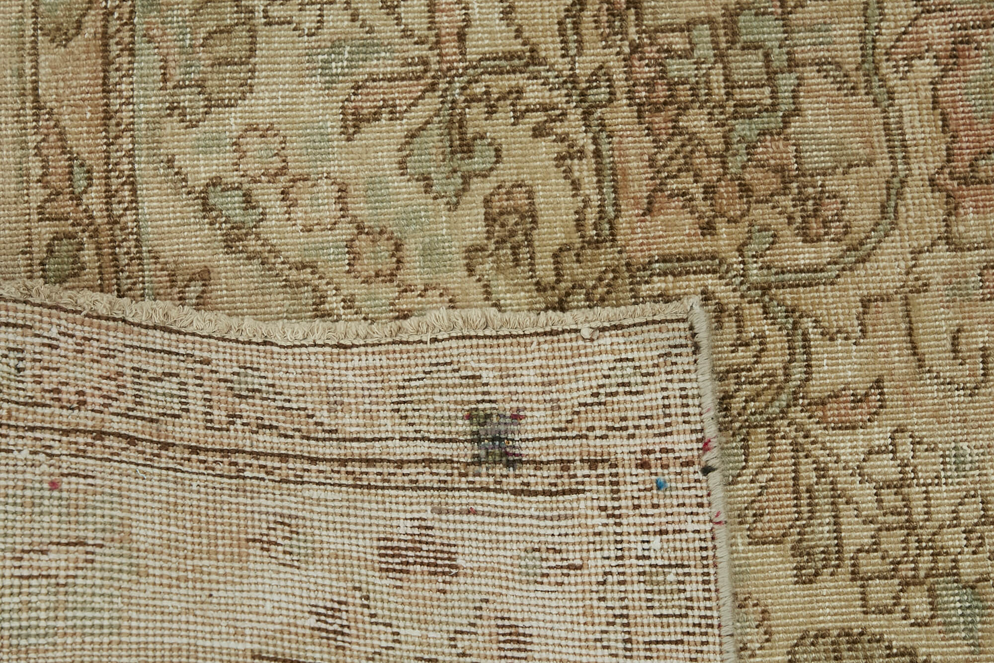 8x10 Beige Vintage Large Area Rug - 44195