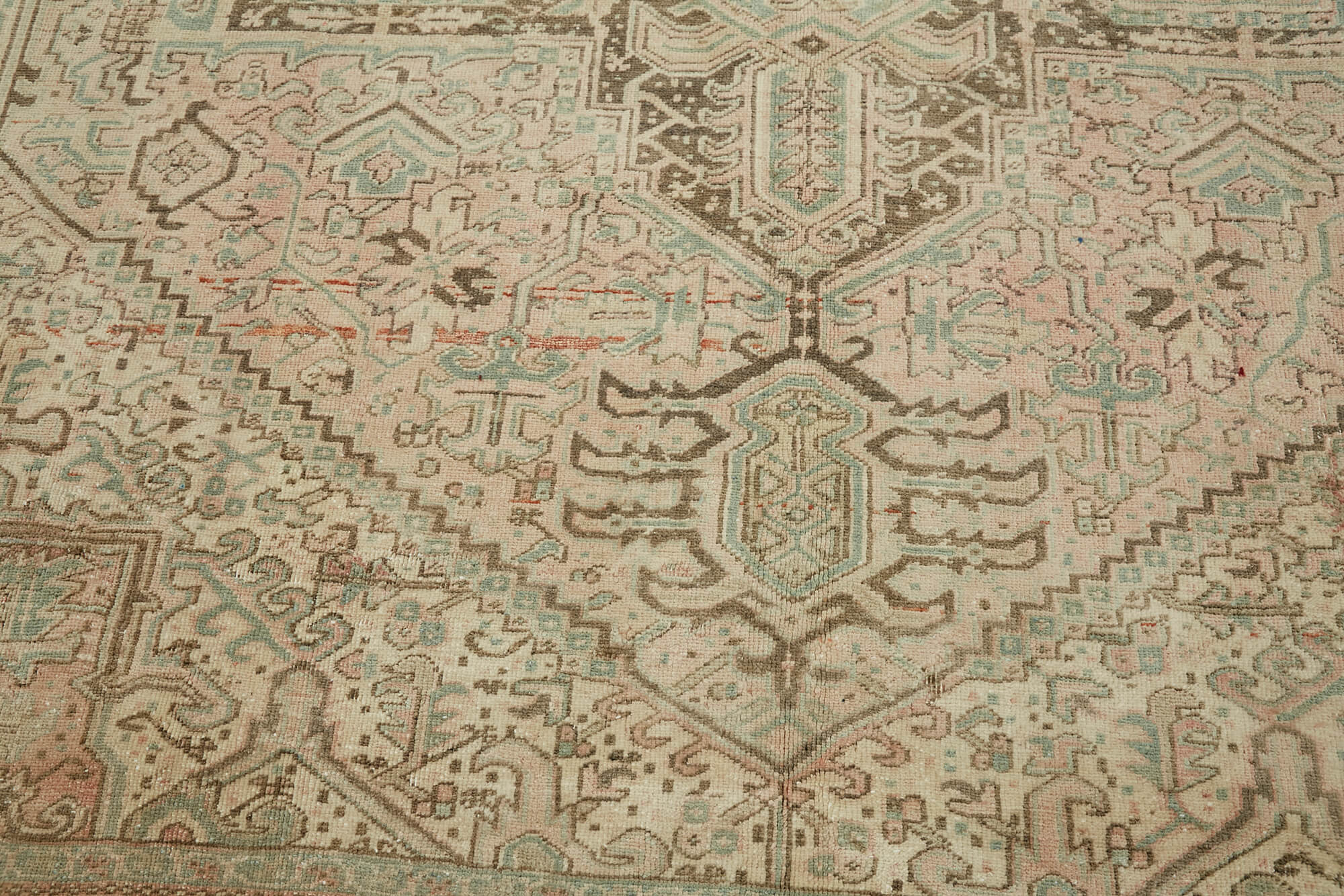8x11 Beige Vintage Large Area Rug - 44292