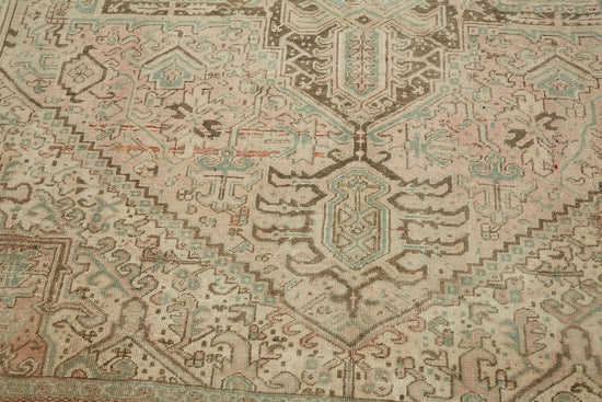 8x11 Beige Vintage Large Area Rug - 44292