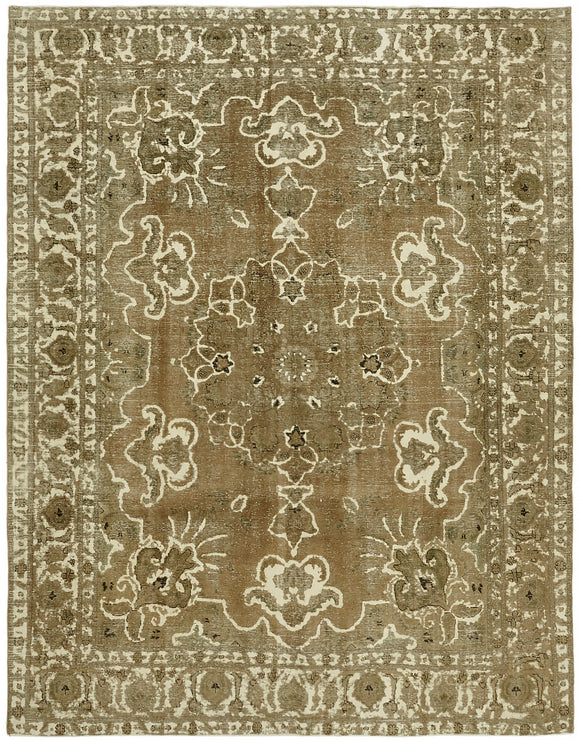 10x13 Beige Vintage Large Area Rug - 44295
