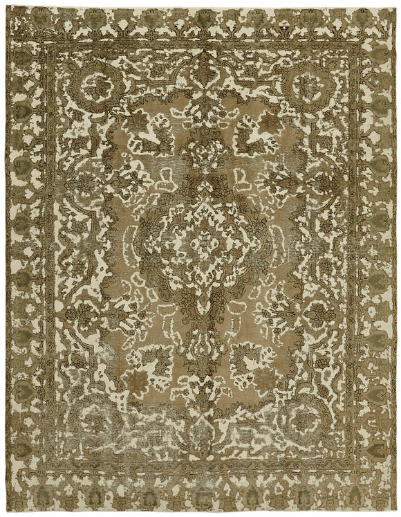 9x12 Beige Vintage Large Area Rug - 44297
