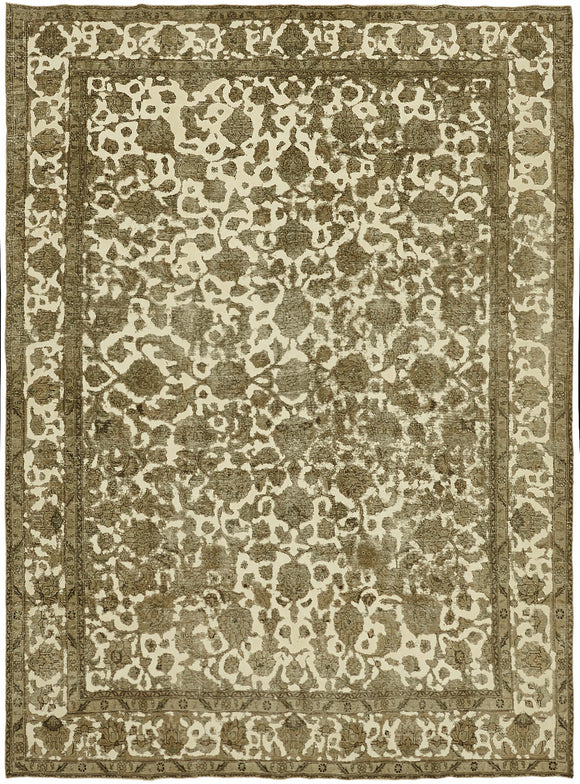 10x13 Beige Vintage Large Area Rug - 44300