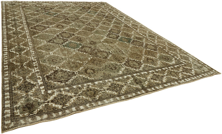 10x13 Beige Vintage Large Area Rug - 44303