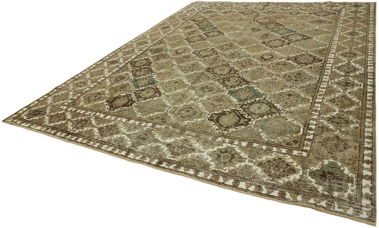 10x13 Beige Vintage Large Area Rug - 44303