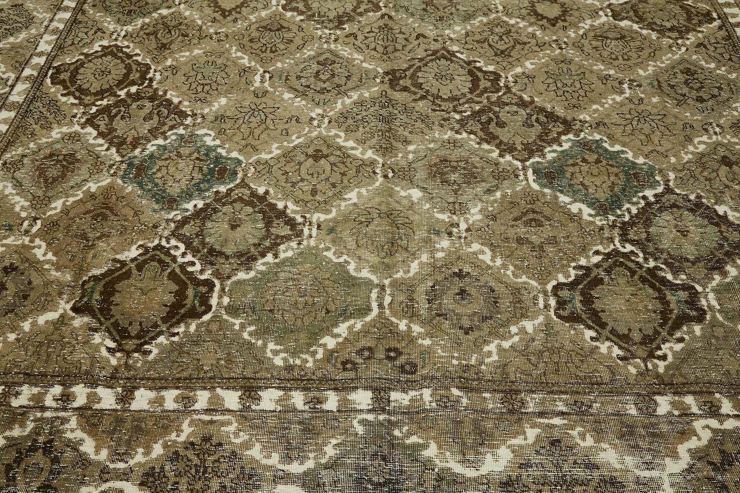 10x13 Beige Vintage Large Area Rug - 44303