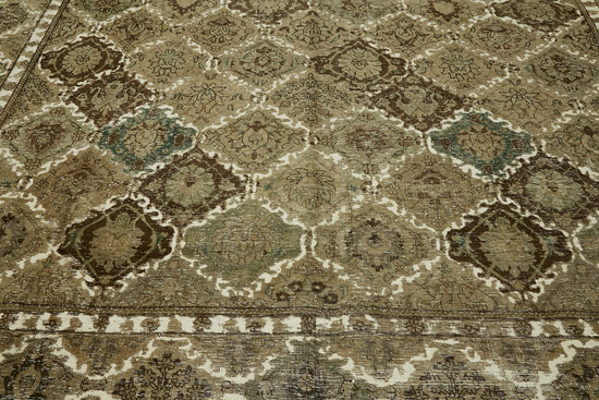 10x13 Beige Vintage Large Area Rug - 44303