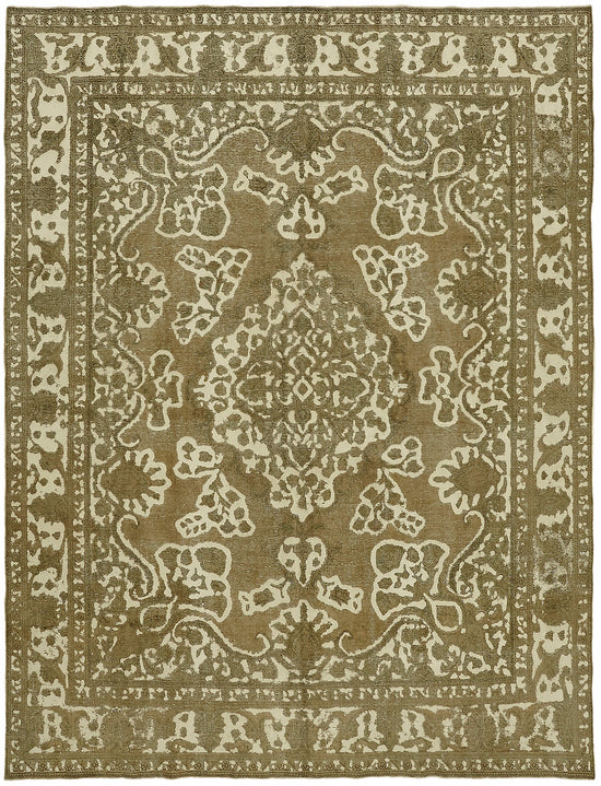 9x12 Beige Vintage Large Area Rug - 44307