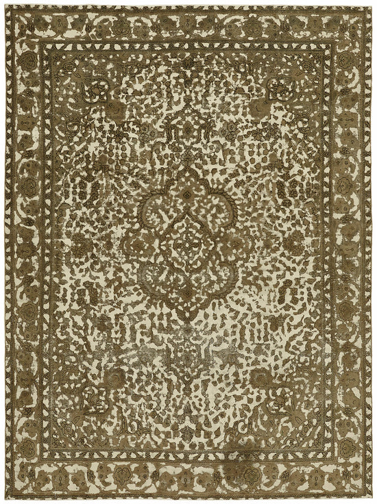 10x12 Beige Vintage Large Area Rug - 44310