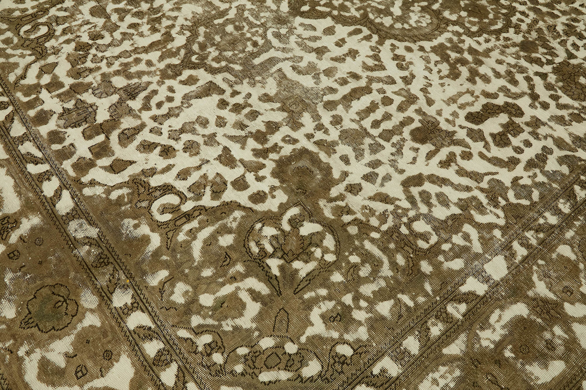 10x12 Beige Vintage Large Area Rug - 44310
