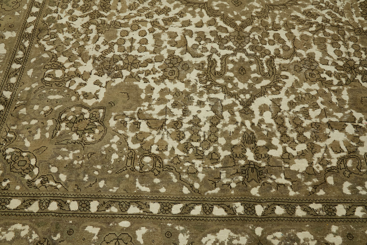 10x12 Beige Vintage Large Area Rug - 44310