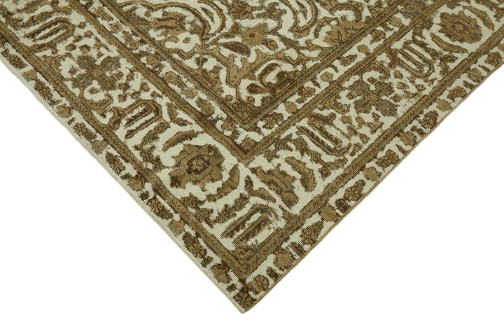 8x11 Beige Vintage Large Area Rug - 44312