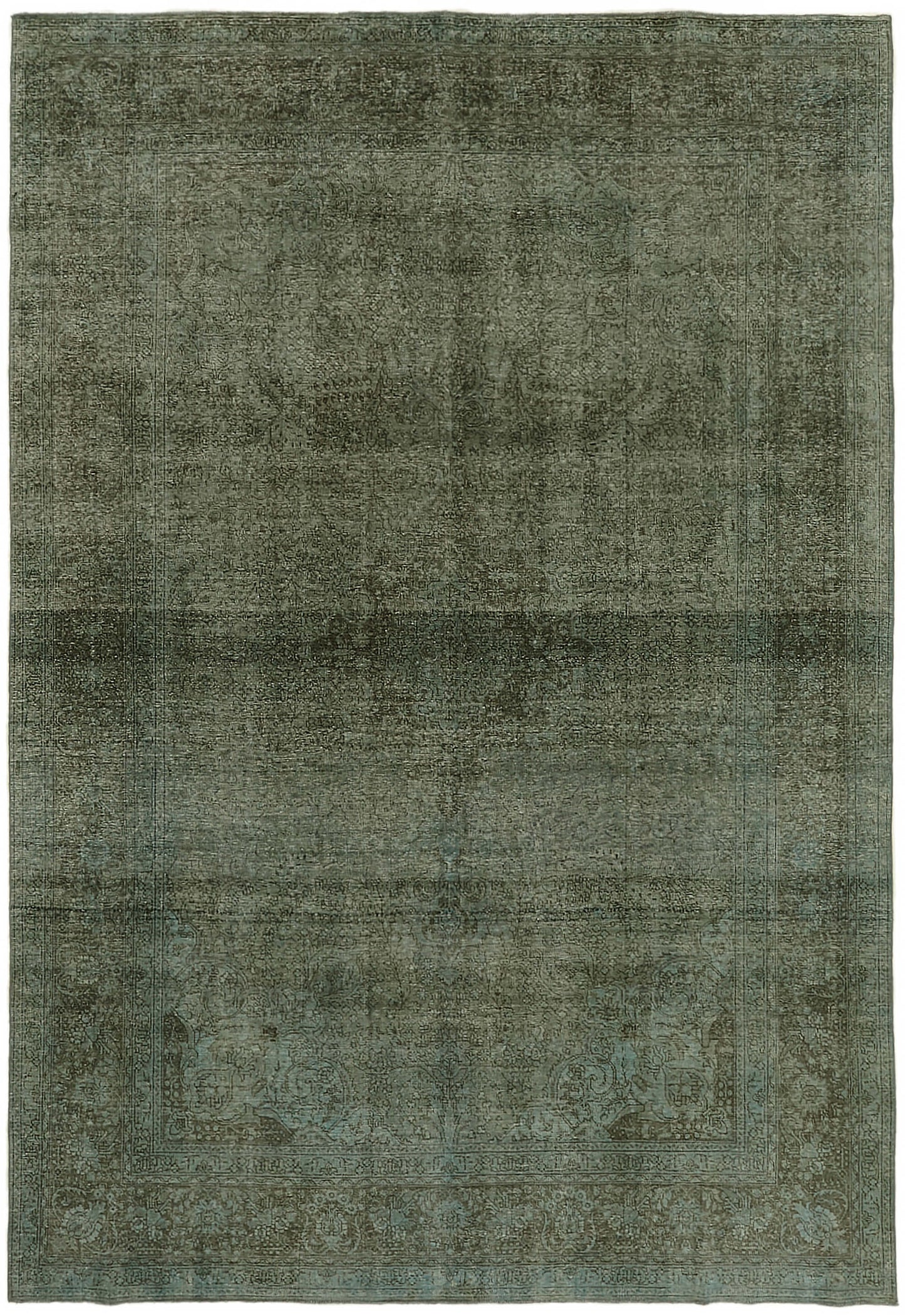 8x11 Blue Overdyed Large Area Rug - 44318