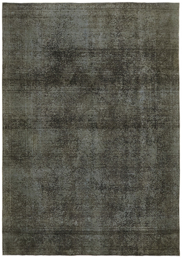 8x11 Grey Overdyed Large Area Rug - 44323