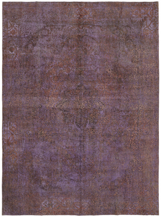 10x13 Purple Overdyed Large Area Rug - 44329