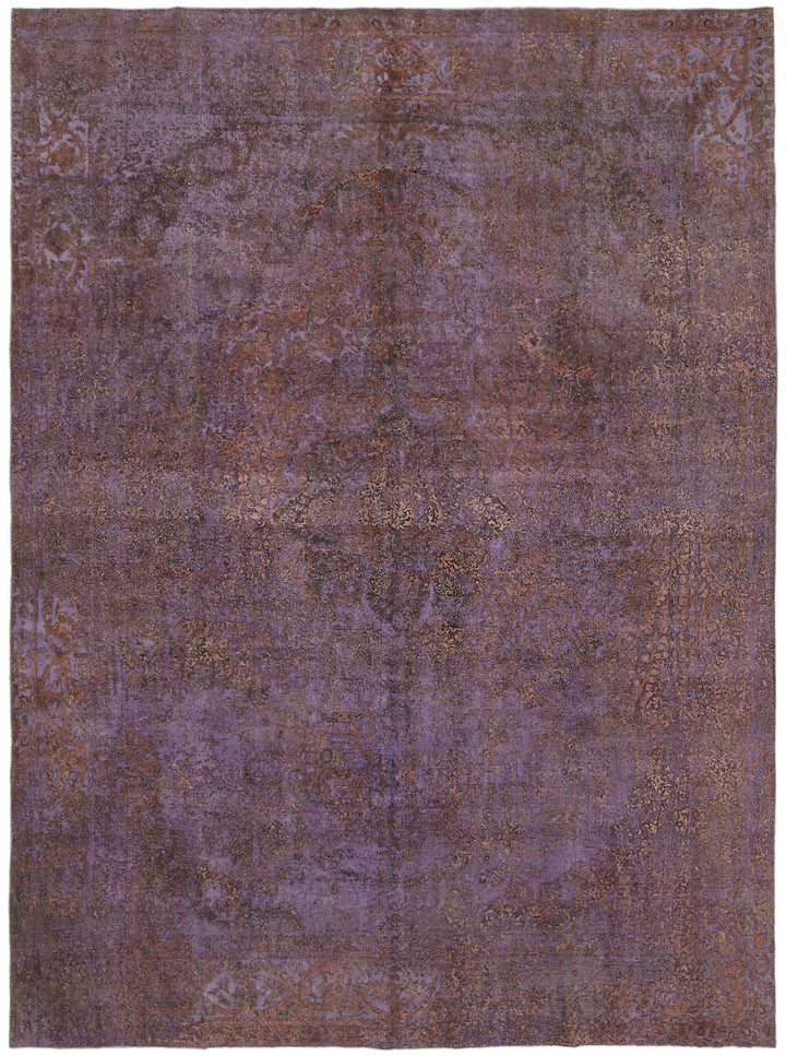 10x13 Purple Overdyed Large Area Rug - 44329