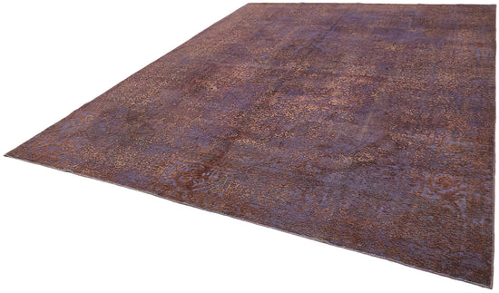 10x13 Purple Overdyed Large Area Rug - 44329