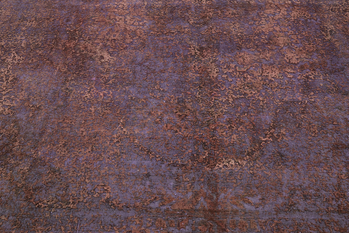 10x13 Purple Overdyed Large Area Rug - 44329