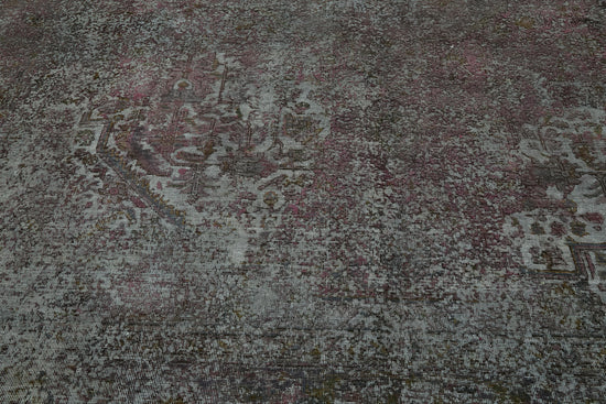 10x13 Grey Overdyed Large Area Rug - 44330