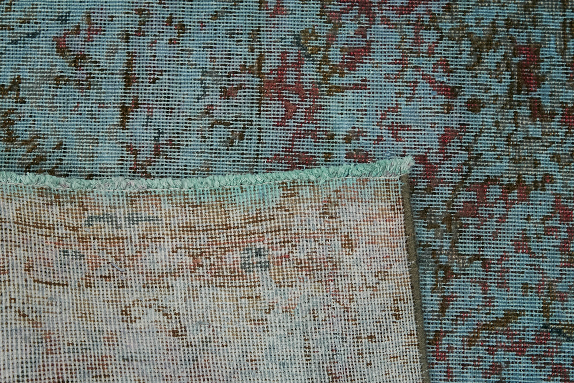 11x11 Blue Overdyed Large Area Rug - 44333