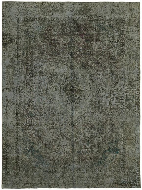 10x13 Grey Overdyed Large Area Rug - 44338