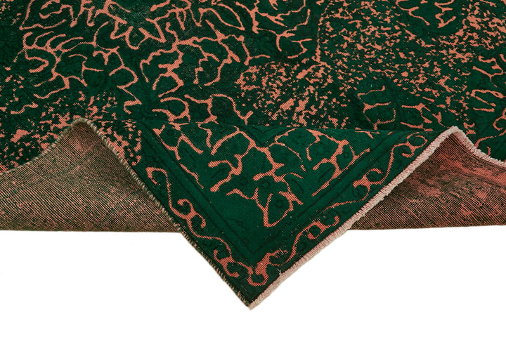 6x10 Green Overdyed Large Area Rug - 44342