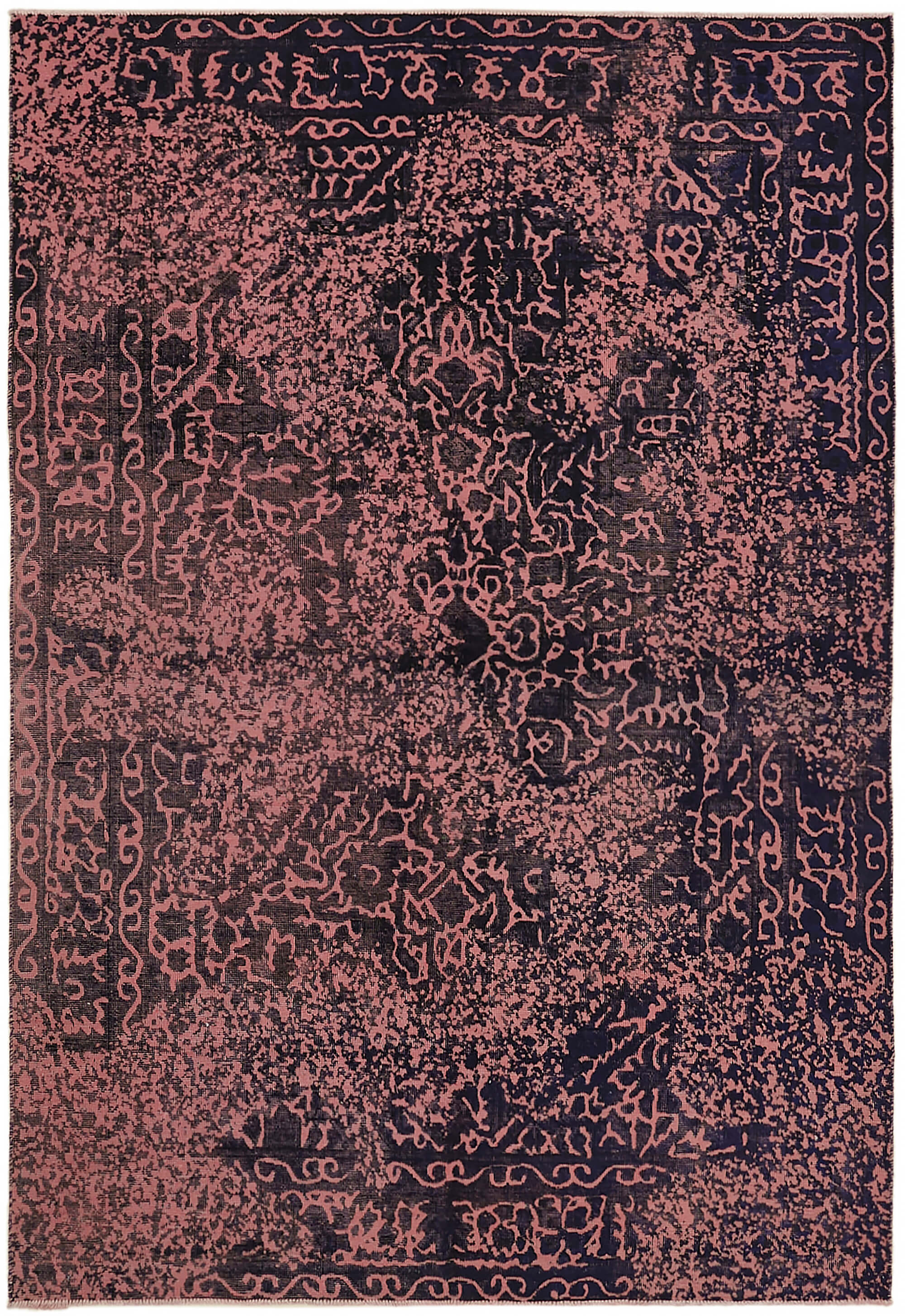 6x9 Purple Overdyed Large Area Rug - 44343
