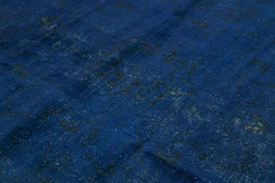 8x11 Blue Overdyed Large Area Rug - 44346