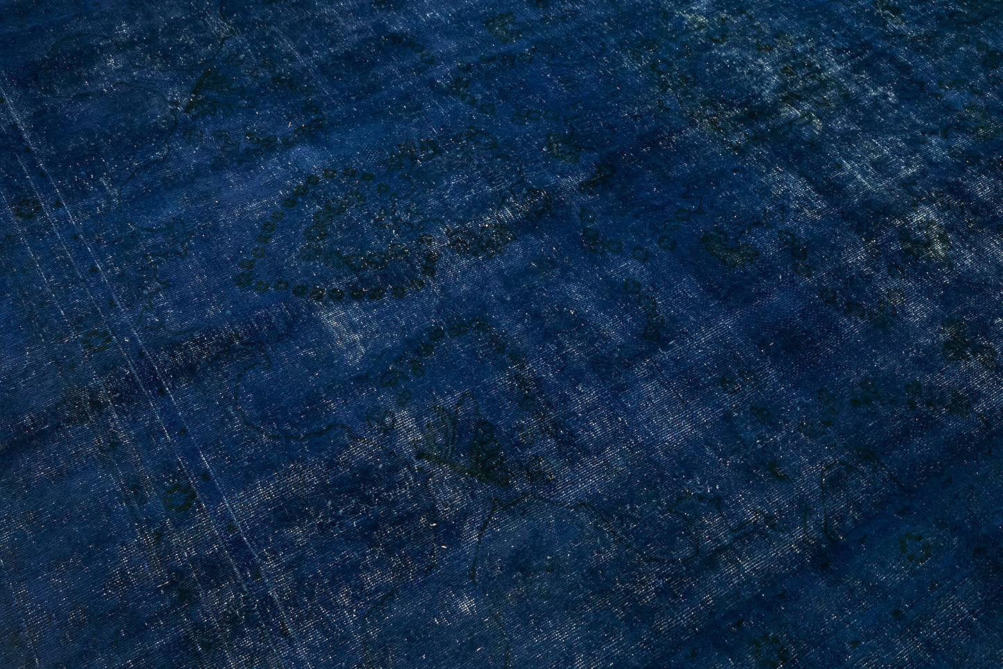 8x11 Blue Overdyed Large Area Rug - 44346