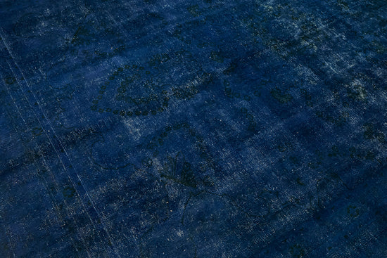 8x11 Blue Overdyed Large Area Rug - 44346