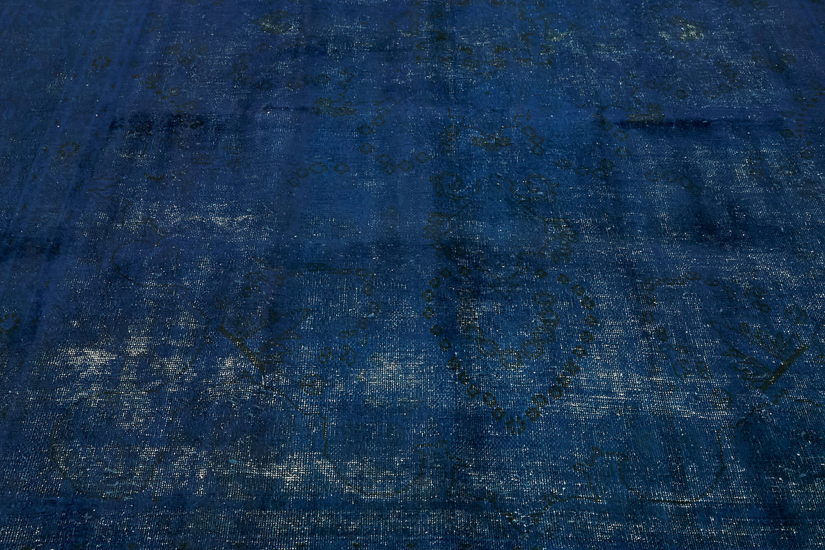 8x11 Blue Overdyed Large Area Rug - 44346