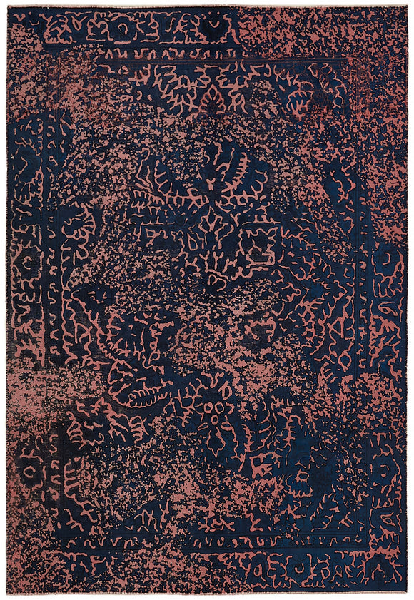 6x9 Blue Overdyed Large Area Rug - 44352