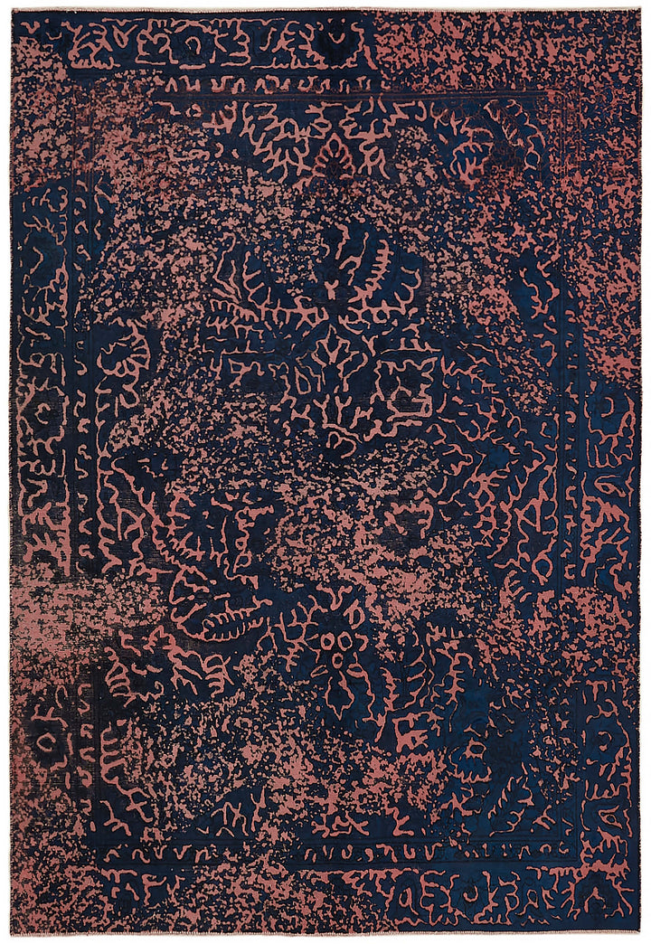 6x9 Blue Overdyed Large Area Rug - 44352