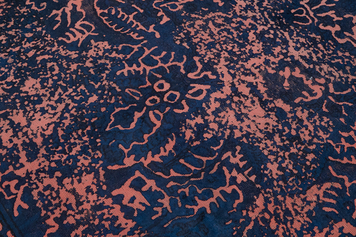 6x9 Blue Overdyed Large Area Rug - 44352