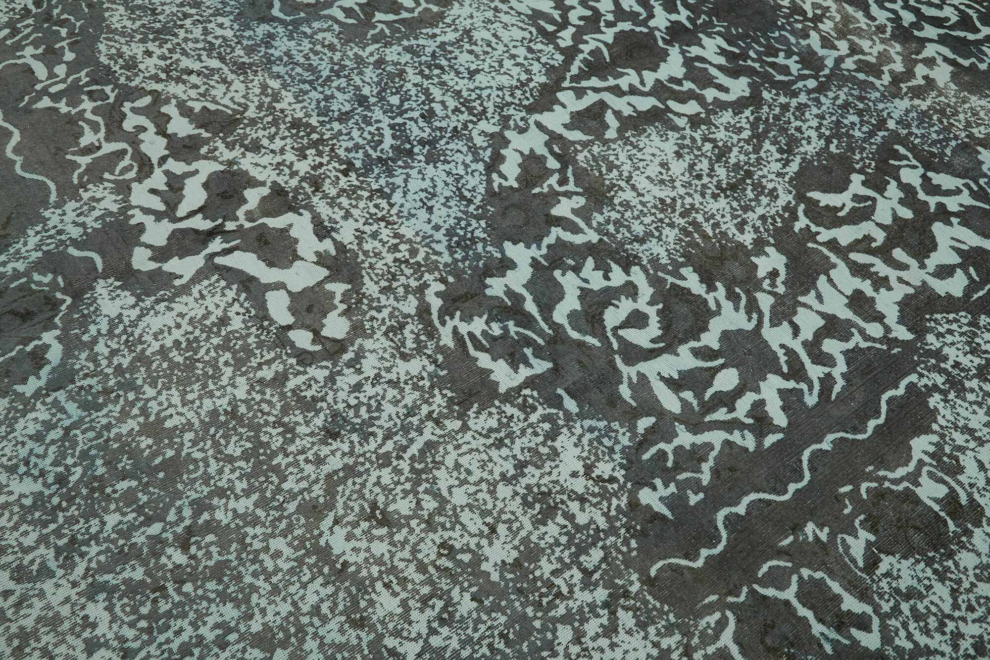 9x12 Grey Overdyed Large Area Rug - 44359