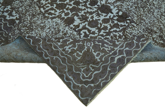 10x13 Grey Overdyed Large Area Rug - 44364