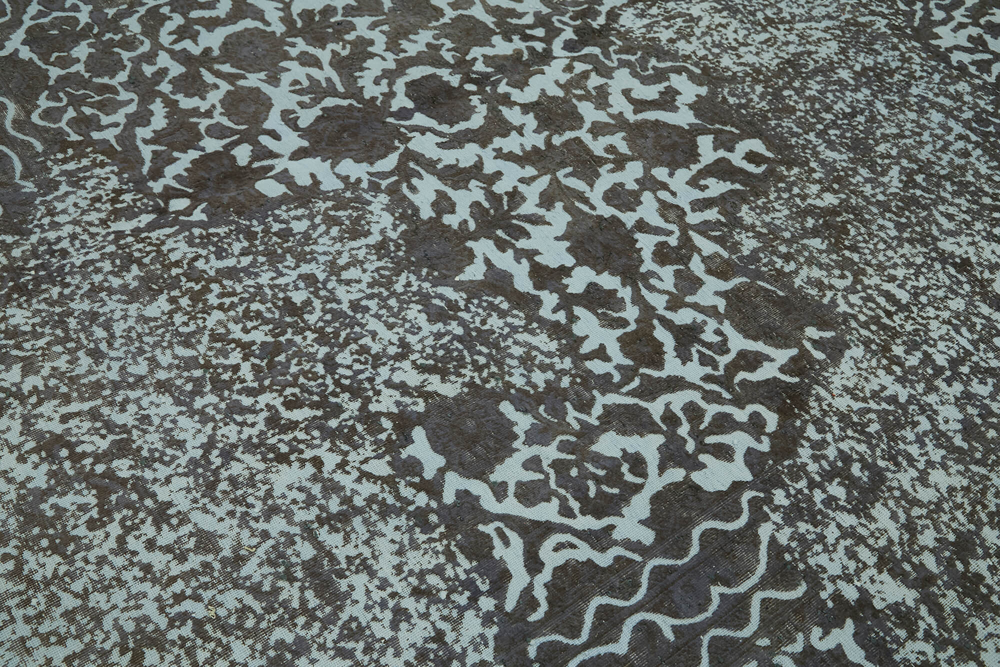 10x13 Grey Overdyed Large Area Rug - 44364