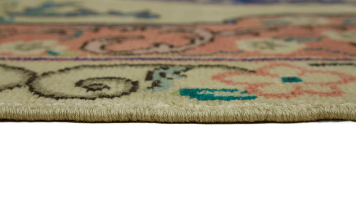 8x11 Beige Vintage Large Area Rug - 44376