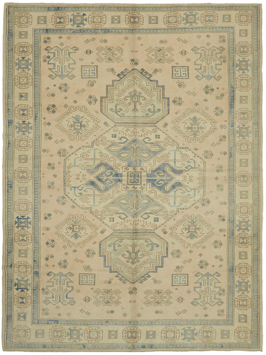 9x11 Beige Vintage Large Area Rug - 44383