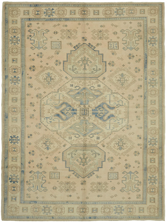 9x11 Beige Vintage Large Area Rug - 44383