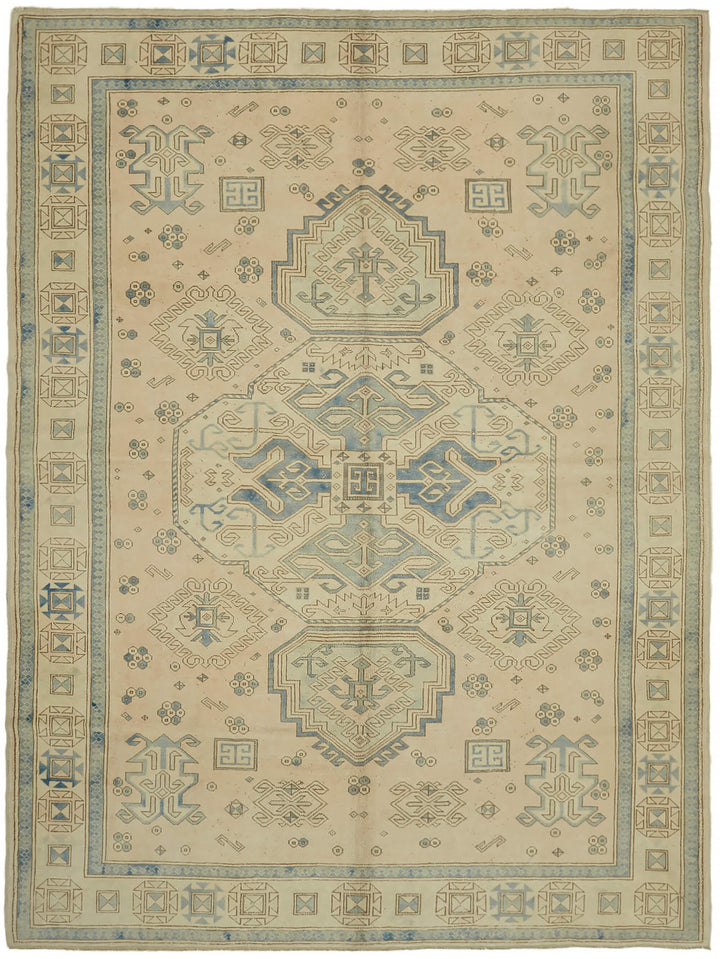 9x11 Beige Vintage Large Area Rug - 44383