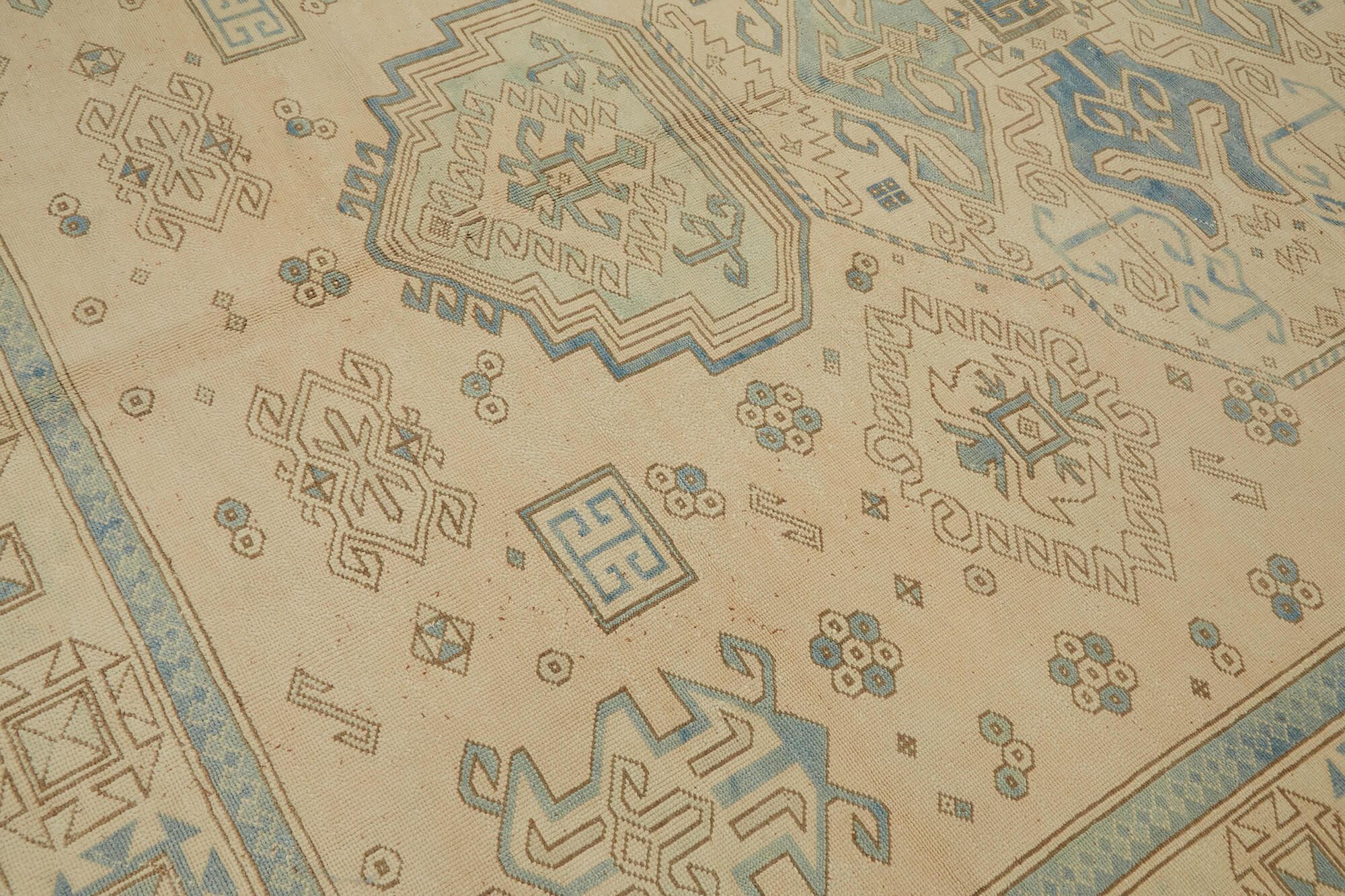9x11 Beige Vintage Large Area Rug - 44383