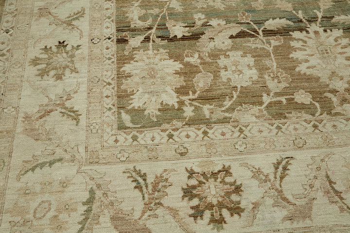 10x14 Beige Vintage Large Area Rug - 44384